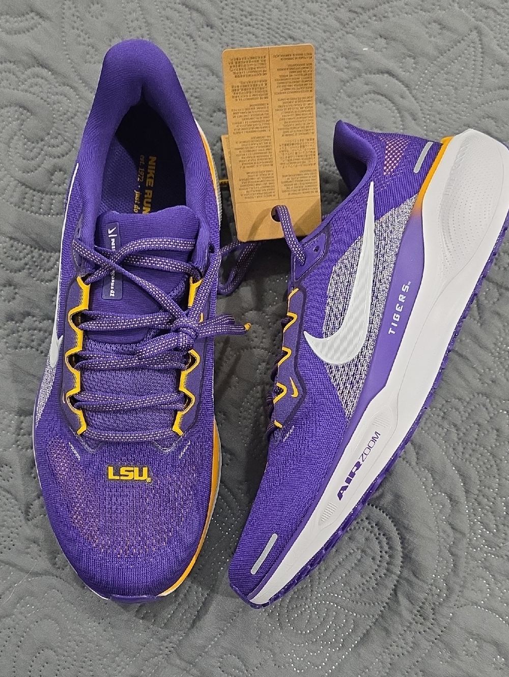 Nike Purple and White LSU Tigers Running Shoes